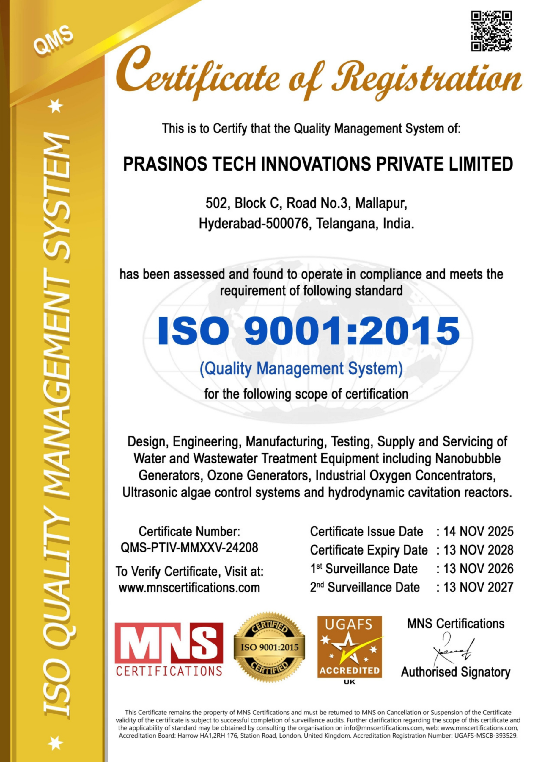 ISO 9001 Certification